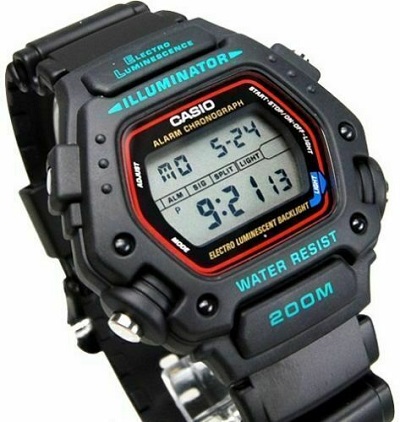 Casio Men's DW290-1V Classic Sport Watch 200M Resistance Black